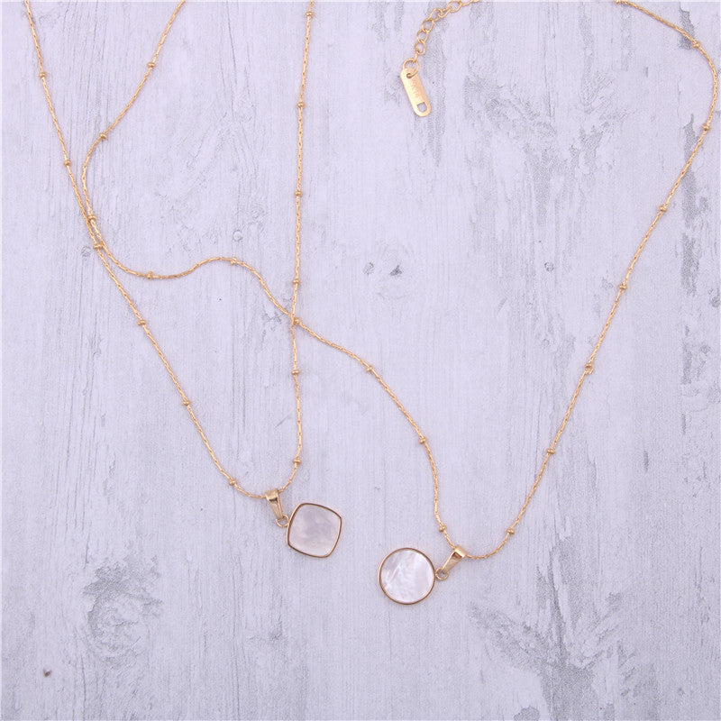 Mother Of Pearl Pendant Necklace