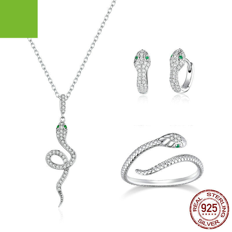 Snake Sterling Silver Jewelry Set