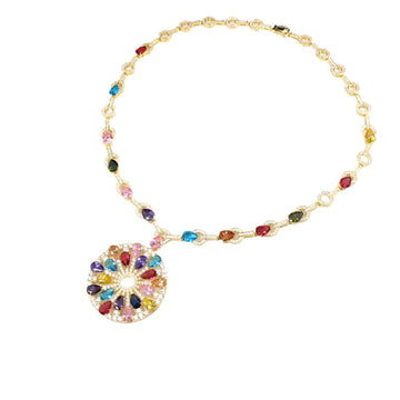 Multicolor Zircon Gem Necklace