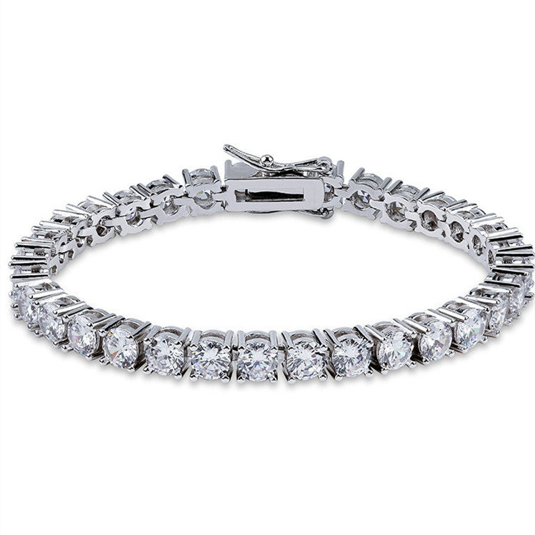 White Gold Plated Zircon Bracelet